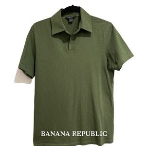 Banana Republic No-Button Pima Cotton Polo